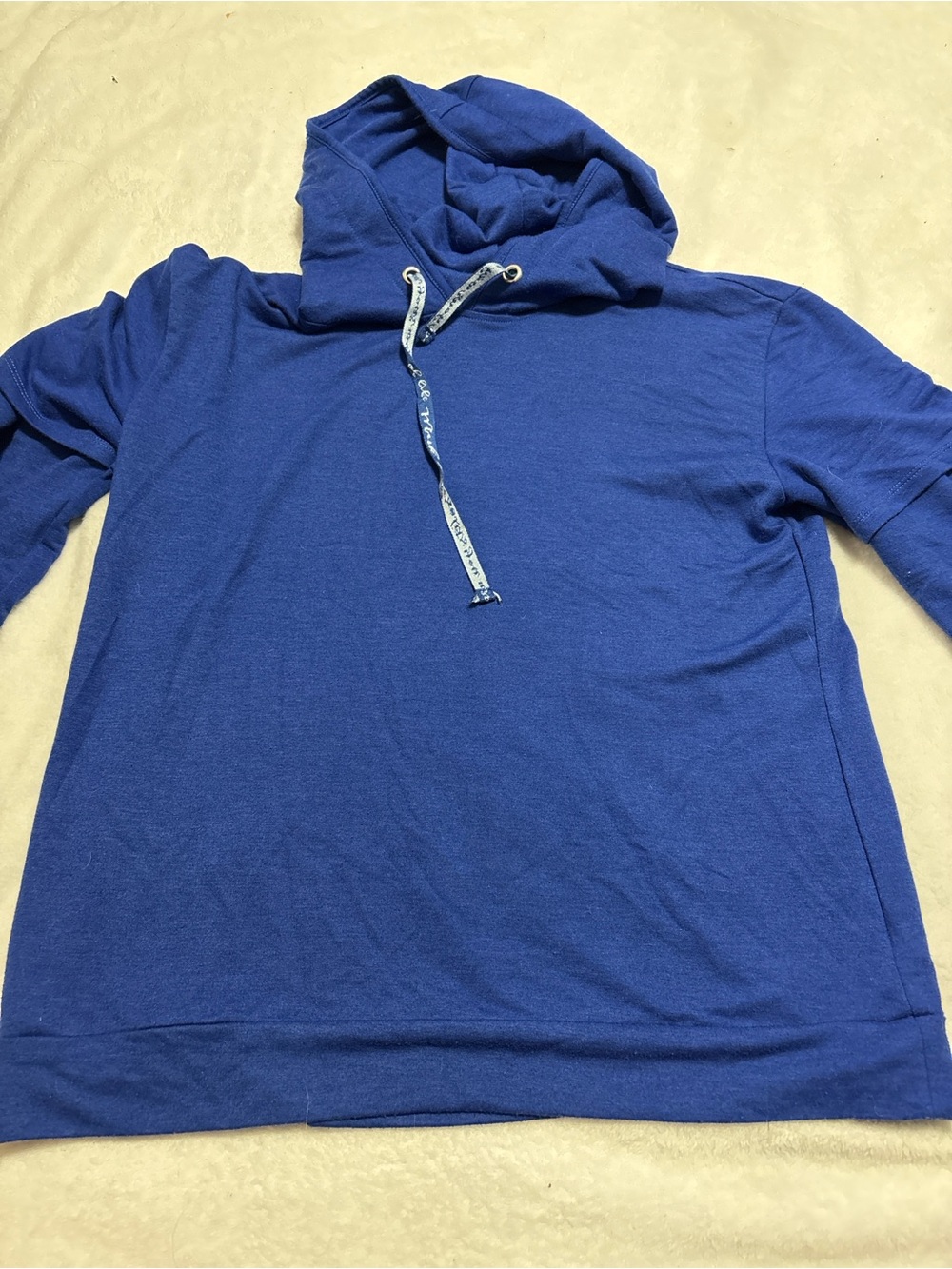Muk Luks Royal Blue Women's Hooded Pullover